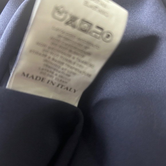 Sister’s Navy Side Slit Straight Ankle Pants Size XS Made In Italy - Picture 8 of 8